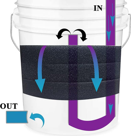 Aquarium Pond 5 Gallon Bucket DIY Bio Sponge Filter Media Pad Rounded 11x11 - Image 3