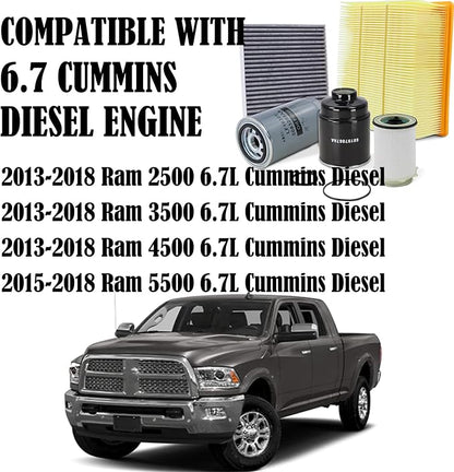 6.7 Cummins Diesel Filters Kit Compatible - Image 2