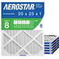 Aerostar 20x25x1 MERV 8 Air Filter, ACTUAL SIZE, Air Conditioning & Furnace by AirFiltersDelivered