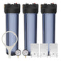 Max Water Whole House 20" x4.5" Purple Clear WH Water Filter Housing 1 inch by MaxWater