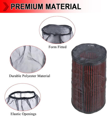 Universal 9 Inch Air Filter Cover, Air Intake Filter Sock Cover, Motorcycle - Image 5