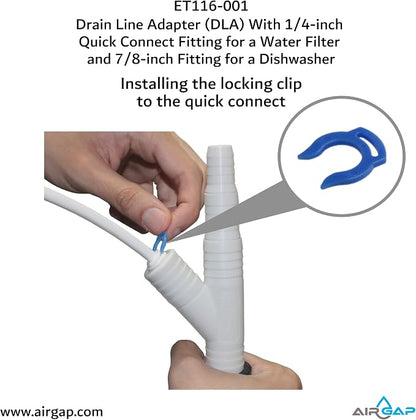 Drain Line Adapter With 1/4-inch Quick Connect Fitting - Image 6