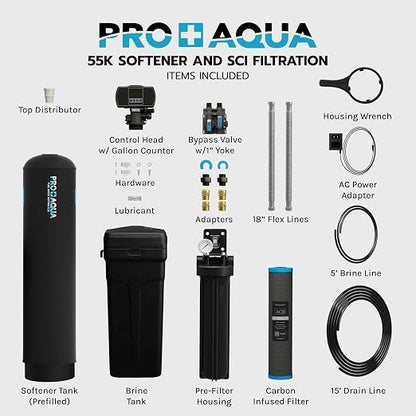 PRO+AQUA PRO-SCI-S55E Whole House Water Filter & Softener Bundle | 55, 000 - Image 2