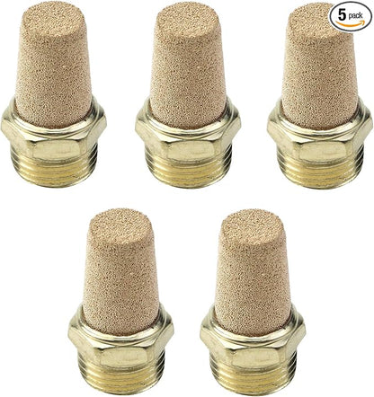 5PCS Exhaust Silencer 1/2" Exhaust Muffler Air Line Fitting by Mewutal