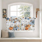 Thanksgiving Pumpkin Kitchen Tier Curtains 36 Inch Long 2 Panel Set, Rod Pocket by Unknown