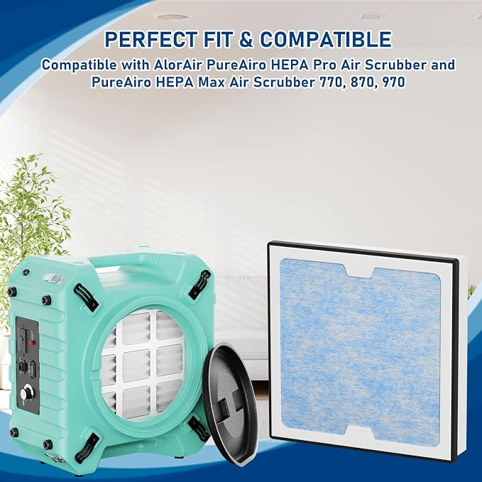 2-in-1 HEPA Activated Carbon Filter Replacement Set Compatible - Image 4