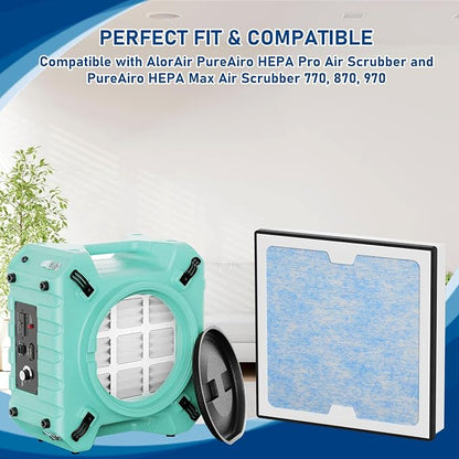 2-in-1 HEPA Activated Carbon Filter Replacement Set Compatible - Image 4
