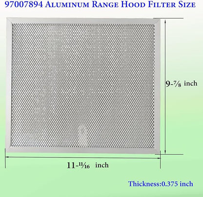 2-Pack upgraded 97007894 kitchen vent hood filter 9.9" x 11.7" x 0.38" Fit - Image 2