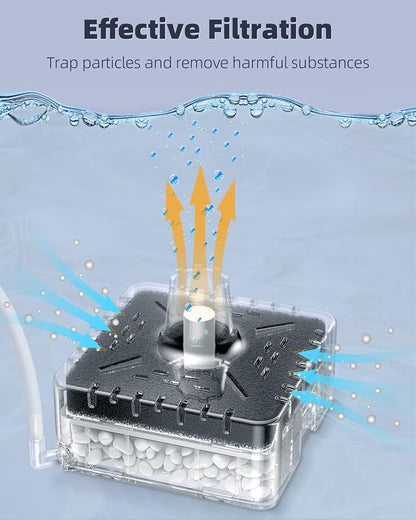 Pawfly Aquarium Sponge Filter, Small Fish Tank Filter - Image 3