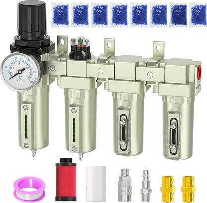 Industrial Grade 4-Stage Air Drying System, 1/2" NPT by BOGERDACK