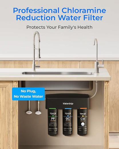Waterdrop TSB-CM Under Sink Water Filter System Reduce Chloramine, Chlorine - Image 2