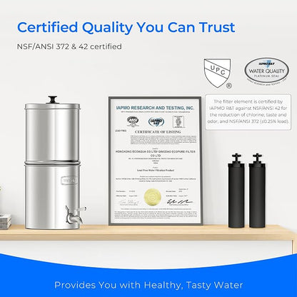 Waterdrop Gravity Water Filter, 2.25G Stainless-Steel System - Image 5