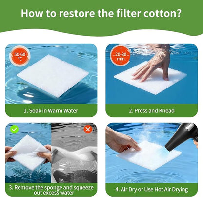 Aquarium Filter Floss 12"x72"x0.13" Filter Floss - Image 7