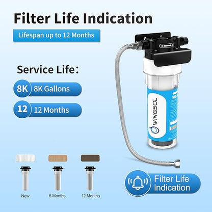 Water Filter for Sink Faucet, NSF/ANSI 42&53 Improve Taste, EZ Change Life - Image 8