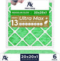 MervKing 20x20x1 Air Filter Actual Size: 19.7" x 19.7" x 0.75" MERV 13 MPR by MervKing