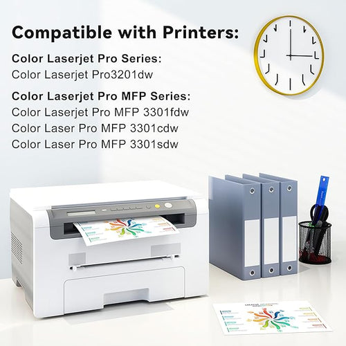 218X Toner Cartridges 4Pack MFP 3301fdw 3201dw Toner Compatible for HP 218X W2180X 218A Set for HP Color Laser Jet Pro MFP 3301fdw Pro 3201dw 3301sdw 3301cdw Printer (Black/Cyan/Yellow/Magenta)