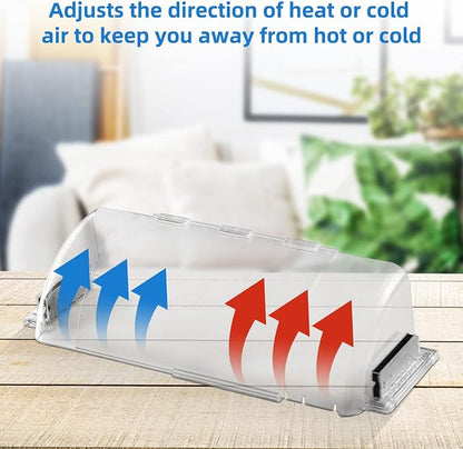 2 Pack Adjustable Air Vent Deflector, 9”-15” Transparent Deflector - Image 4