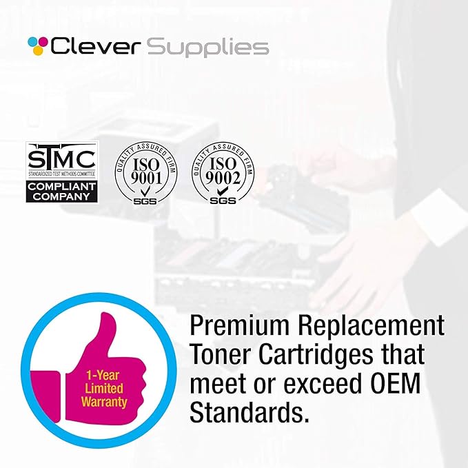 Clever Supplies Compatible Replacement Toner Cartridge Replacement for HP CE250A ( Yellow , 1 pk )