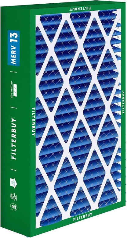 Filterbuy 16x28x6 Air Filter MERV 13 Optimal Smoke & Allergy Defense, Pleated - Image 9