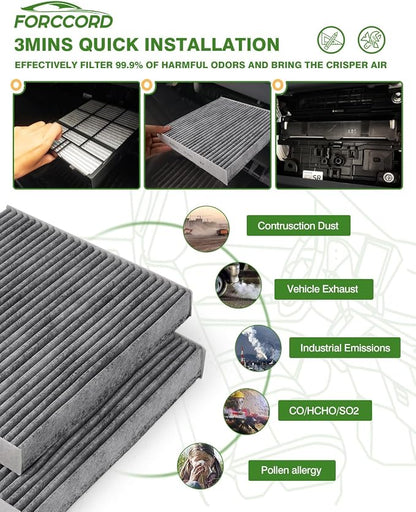 2-Pack HEPA Cabin Air Filter CF10381 Fits - Image 6