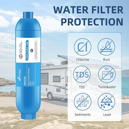 RV Inline Hose Water Filter, NSF Certified Camper Water Filter - Image 3