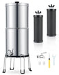 CO-Z Gravity Fed Water Filter System, Stainless Steel Gravity Water Purifier by CO-Z