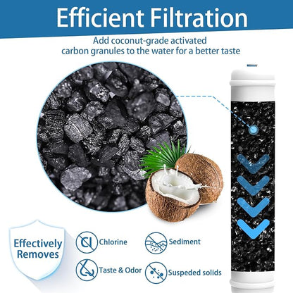 Inline Activated Carbon Water Filter, T33 1/4" Quick-Connect Replacement - Image 5