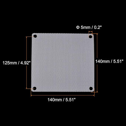 MECCANIXITY 140mm Computer Fan Filter Grills PVC Mesh Dustproof Case Cover - Image 2