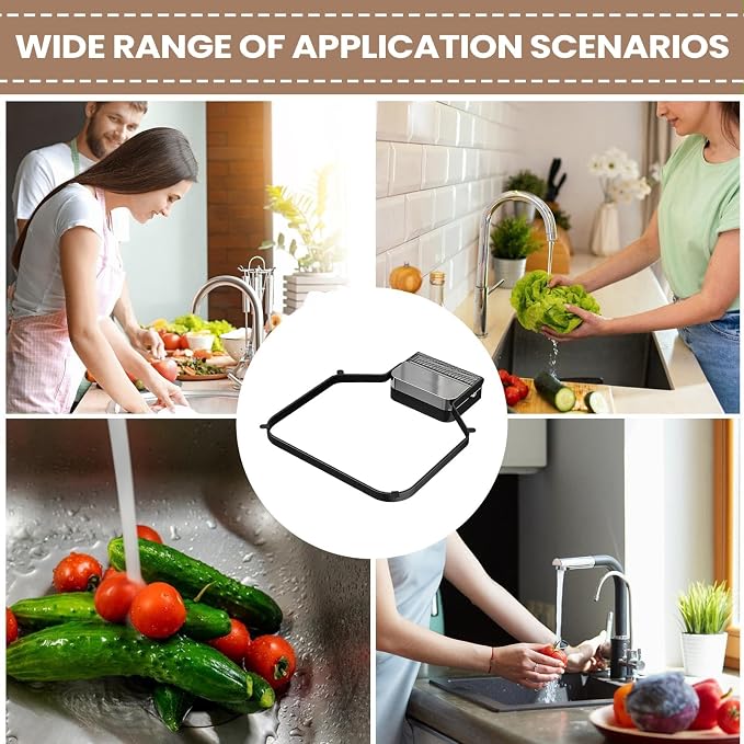 Sink Food Strainer, Suction Cup Drain Basket, Easy Filter - Image 4