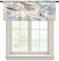 Abstract Stripes Sheer Valance Curtains by Houseown