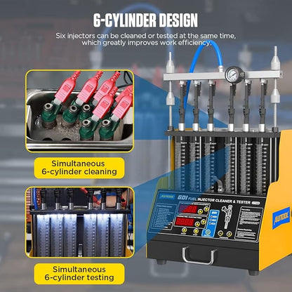 AUTOOL GDI Fuel Injector Cleaner & Tester 110V Ultrasonic Wave Fuel Injection - Image 7