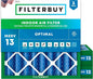 Filterbuy 20x20x4 Air Filter MERV 13 Optimal Smoke & Allergy Defense, by Filterbuy