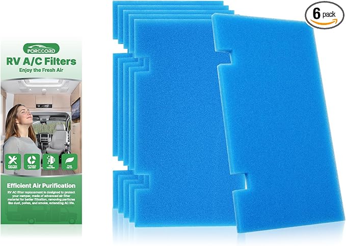 6-PCS RV Air Conditioner Filter RV AC Replacement RV Air Filters 3313107.103 by Forccord
