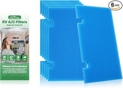 6-PCS RV Air Conditioner Filter RV AC Replacement RV Air Filters 3313107.103 by Forccord