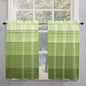 Gradient Green Wooden Board Window Valance Curtains, Retro Country Wood Grain by IDOWMAT