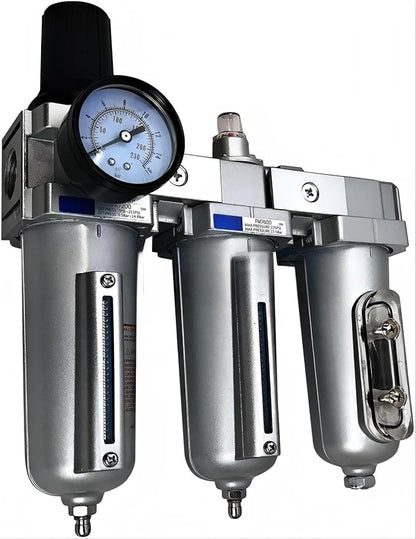 1/2" NPT Heavy Duty Compressed Air Filter Regulator Coalescing Dsiccant Dryer - Image 5