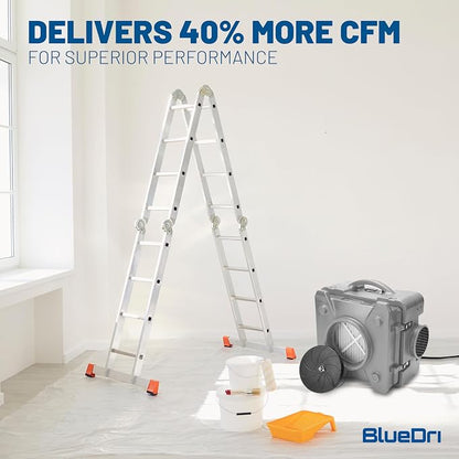 BlueDri Air Shield 550 HEPA Air Scrubber, Water Damage Restoration Equipment - Image 2