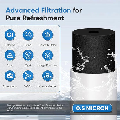 PUREPLUS WFC5300A-20 Under Sink Water Filter, 000 Gallons Capacity, 99.99% - Image 5