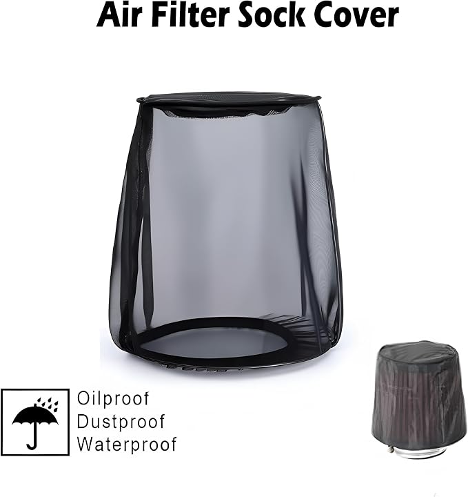 Air Filter Cover for Car Cold Air Intake Filter Cover Wrap Dustproof, Air - Image 4