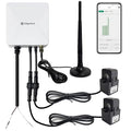 WiFi Energy Monitor with 2 * 200A Clamps, Real-Time Electricity Tracking, Smart Home Power Management, WiFi Meter Solar/Net Metering, Home Energy Automation and Control