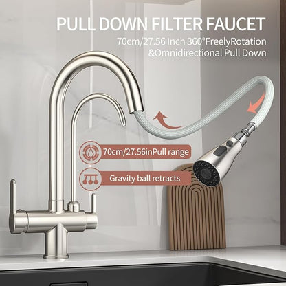 Kitchen Sink Faucet with Pull - Image 2