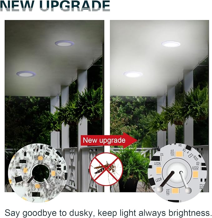 TOPELER 6 Inch LED Disk Light, 15W Dimmable Low Profile Recessed Disc Downlight, Metal Baffle Trim Light Fixture for Home Improve, 1000Lm 4000K Cool White, ETL Listed