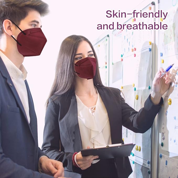 Miuphro KN95 Face Mask 50 Pack, Disposable Respirator Masks, 5 Layer Design - Image 7