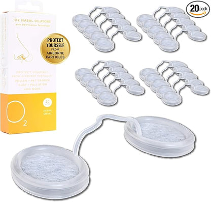 O2 Nose Filters with 3M Filtration by O2NasalDilators