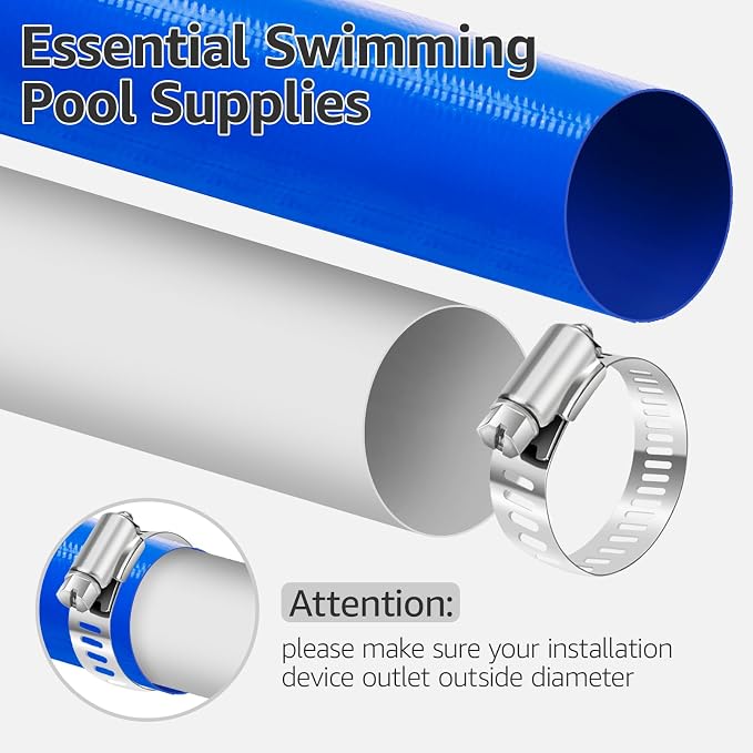1.25" x 100 FT Pool Backwash Hose, Heavy Duty PVC Discharge Hose, Lay Flat - Image 4