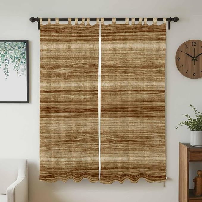 Vintage Western Living Room Curtains 84 Inch Length, Window Curtains Tab Top - Image 2