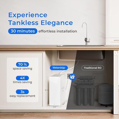 Waterdrop X8-Basic Reverse Osmosis System, NSF/ANSI 42&58&372 Certified - Image 5