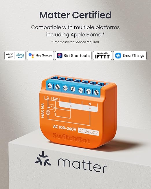 SwitchBot Smart Relay Switch (Relay Switch 1PM US)