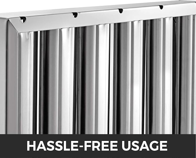 VBENLEM Pack of 6 Hood Filters 19.5W x 15.5H Inch, 430 Stainless Steel 5 - Image 6