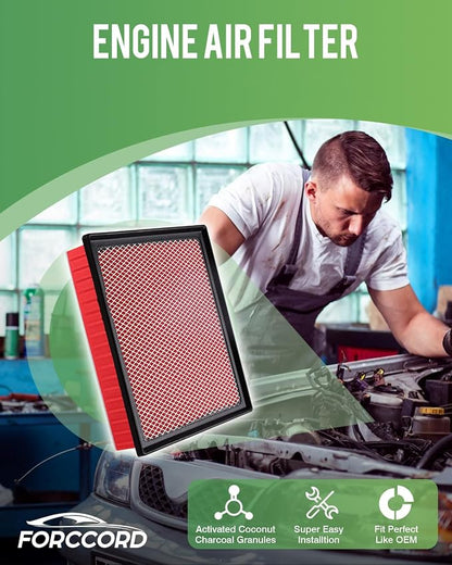 Cabin & Engine Air Filter Fits for Highlander 3.5L/2.7L Gas Only, Sienna - Image 2
